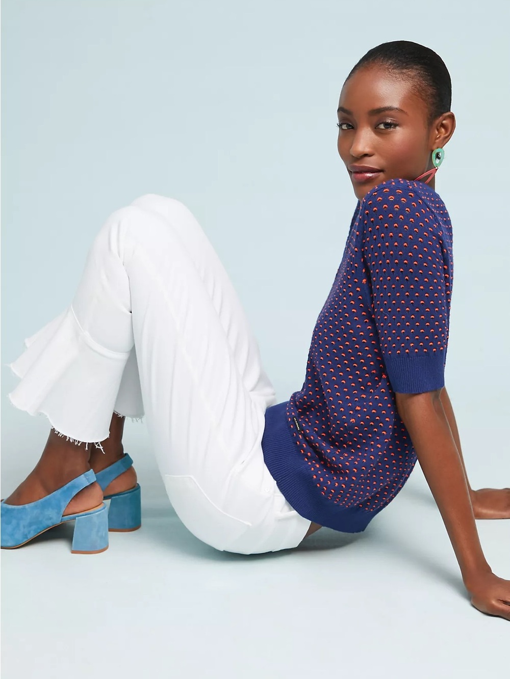 MOTHER The Cha Cha Fray High-Rise Flared Jeans